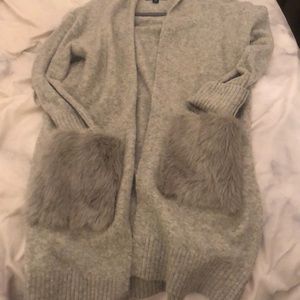 FAUX fur cardigan (CRUELTY FREE)